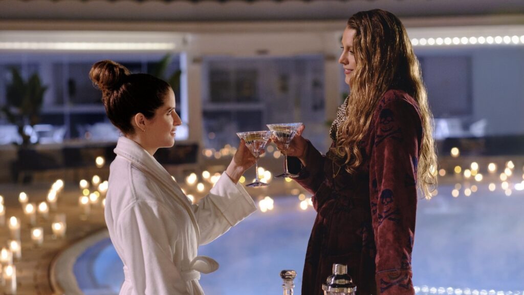 Emily and Stephanie in Another Simple Favor